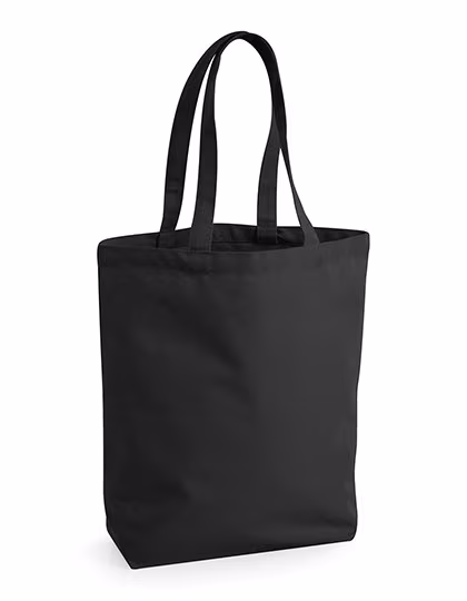 Westford Mill Fairtrade Baumwoll-Canvas Shopper 13L, Black 28 x 38 x 12 cm, WM671