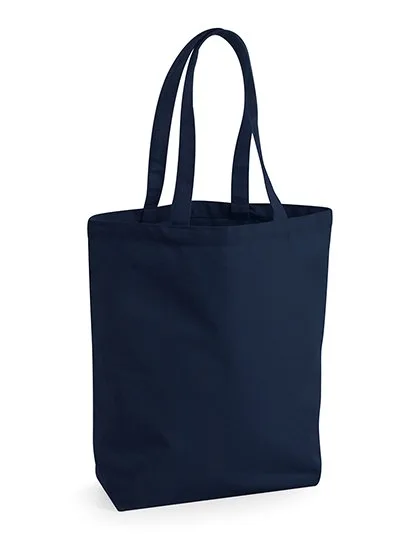 Westford Mill Fairtrade Baumwoll-Canvas Shopper 13L, French Navy 28 x 38 x 12 cm, WM671