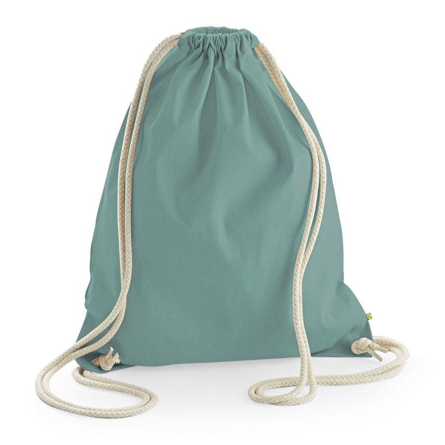 Westford Mill Bio-Baumwoll Gymsac mit Tunnelzug, Natural 37 x 47 cm, WM810