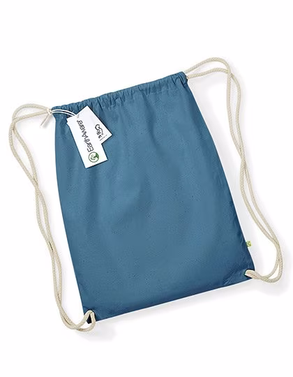 Westford Mill Gymsac en Coton Biologique avec Cordon de Serrage, Natural 37 x 47 cm, WM810