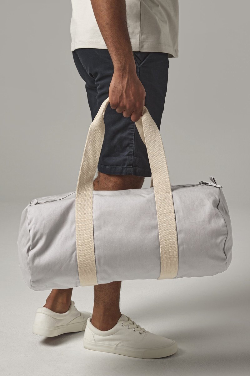 Westford Mill Bio-Baumwoll-Strandtasche mit Reißverschluss, Natural 50 x 25 x 25 cm, WM814