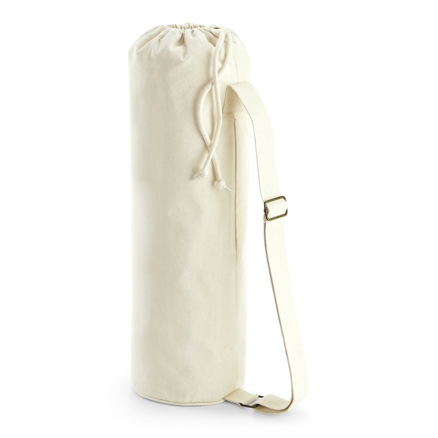 Westford Mill Bio-Baumwolle Yoga-Matte Tasche mit Zip, Natural 19 x 69 x 19 cm, WM816
