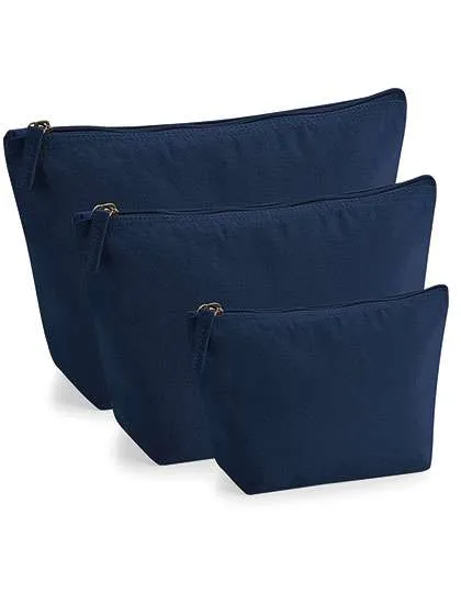 Westford Mill Bio-Baumwoll-Kulturtasche mit Reißverschluss, French Navy S (13.5 x 12 x 6 cm), WM840