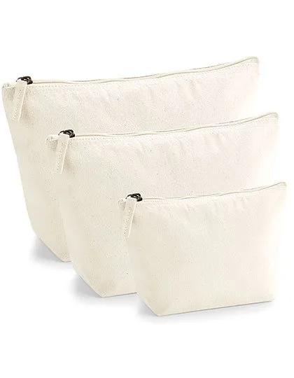 Westford Mill Bio-Baumwoll-Kulturtasche mit Reißverschluss, Natural S (13.5 x 12 x 6 cm), WM840