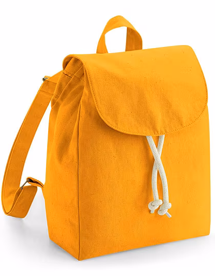 Westford Mill Mini Sac à Dos en Coton Biologique avec Bouton-Pression, Natural 22 x 30 x 12 cm, WM881