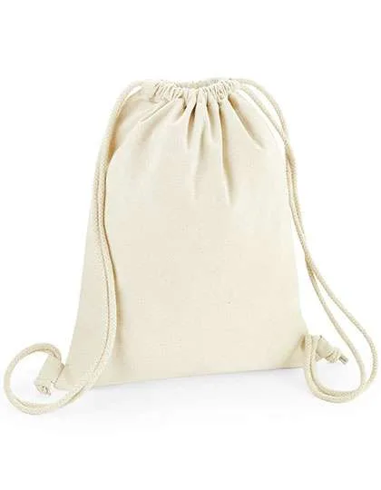 Westford Mill Nachhaltiger Turnbeutel aus Recyclingmaterial, Natural 37 x 46 cm, WM960