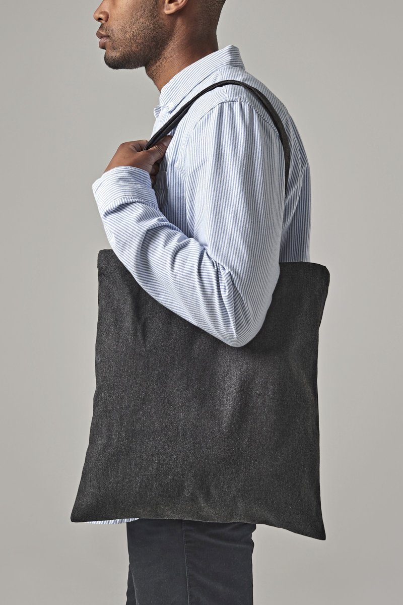 Westford Mill Recycelte Borsa in cotone mit Schultergriff, Natural 38 x 42 cm, WM961