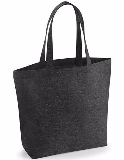 Westford Mill Recycelte Baumwoll-Einkaufstasche mit Tragegriff, Natural 35 x 39 x 13.5 cm, WM965