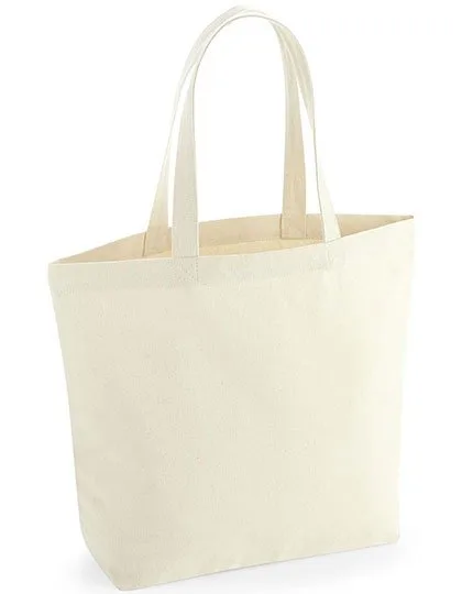 Westford Mill Recycelte Baumwoll-Einkaufstasche mit Tragegriff, Natural 35 x 39 x 13.5 cm, WM965