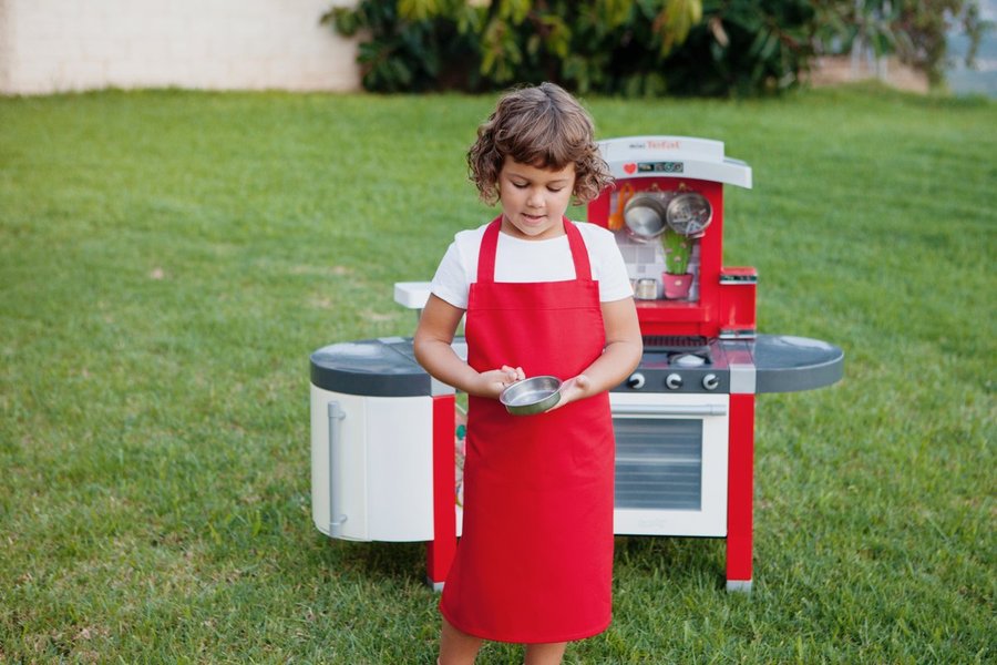 Link Kitchen Wear Klassische Kinder-Grillschürze aus Baumwolle, Black 60 x 50 cm, X1009