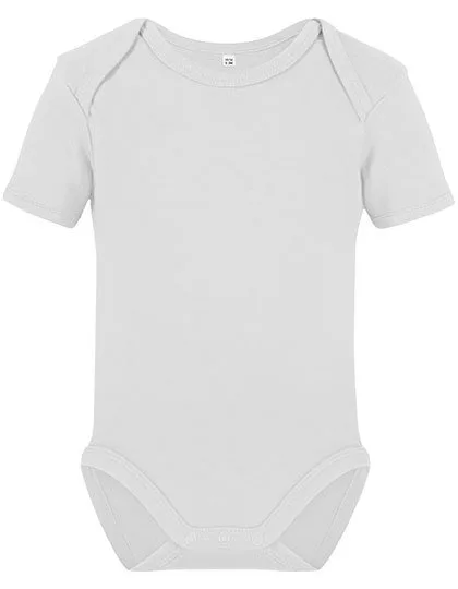 Link Kids Wear Body Bébé Bio Manches Courtes avec Boutons-Pression, White 50-56, X11120