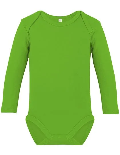 Link Kids Wear Bio-Baumwolle Langarm-Body für Kinder, Apple Green 50-56, X11420