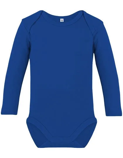 Link Kids Wear Bio-Baumwolle Langarm-Body für Kinder, Royal Blue 62-68, X11420