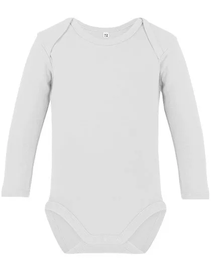 Link Kids Wear Organic Cotton Long-Sleeve Bodysuit for Kids, White 50-56, X11420