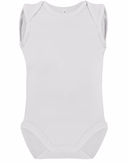 Link Kids Wear Body Bébé Bio Sans Manches Rebel 03, White 50-56, X21020