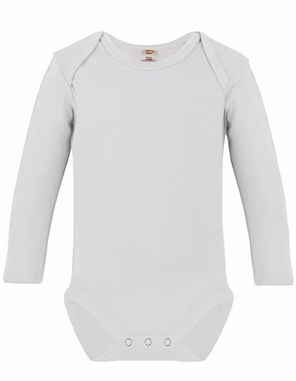 Link Kids Wear Long-Sleeve Baby Bodysuit with Envelope Neckline, White 62-68, X805
