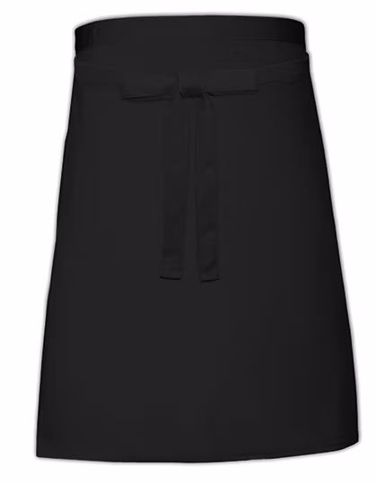 Link Kitchen Wear Bistro-Schürze mit Fronttasche, 240 g/m², White 90 x 50 cm, X964T