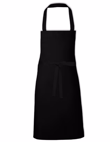 Link Kitchen Wear Latzschürze mit verstärkten Nähten 73x80 cm, Black 73 x 80 cm, X965