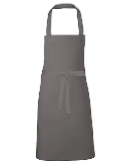 Link Kitchen Wear Latzschürze mit verstärkten Nähten 73x80 cm, Dark Grey (ca. Pantone 431) 73 x 80 cm, X965