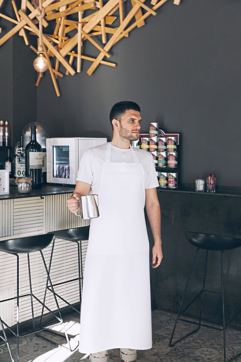 Link Kitchen Wear Sublimations-Tablier XL 100% Polyester, White 73 x 110 cm, X974