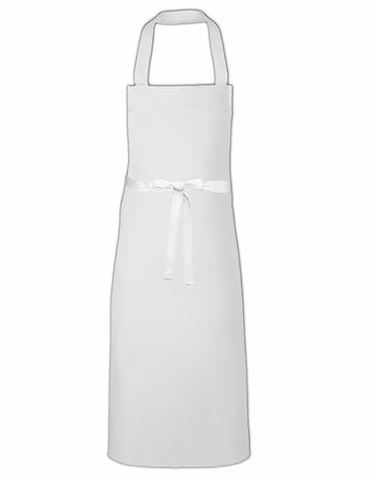 Link Kitchen Wear Sublimation Apron XL 100% Polyester, White 73 x 110 cm, X974