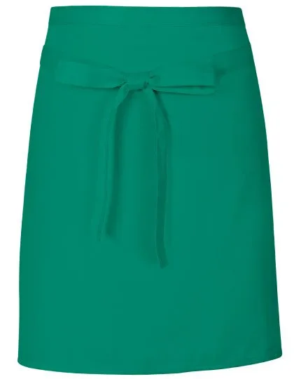Link Kitchen Wear Bistro-Barschürze aus strapazierfähigem Twill, Emerald (ca. Pantone 341) 70 x 50 cm, X984
