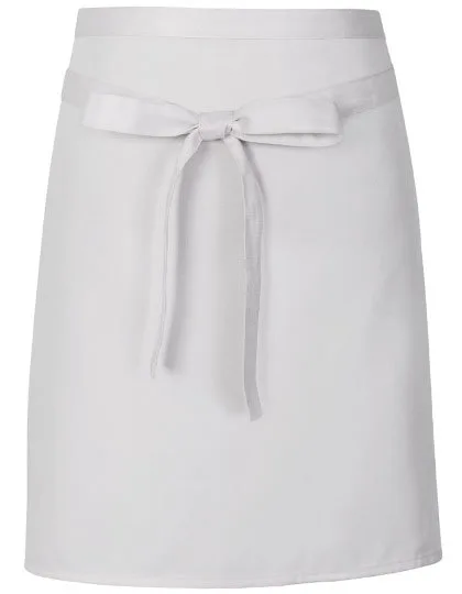 Link Kitchen Wear Bistro-Barschürze aus strapazierfähigem Twill, White 70 x 50 cm, X984