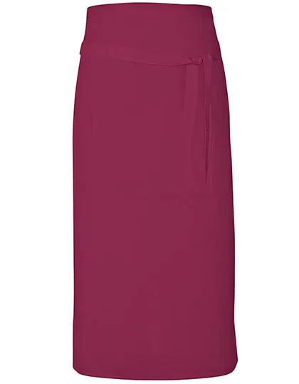 Link Kitchen Wear Bistro-Barschürze Terras mit Tasche, Burgundy (ca. Pantone 216) 90 x 80 cm, X985