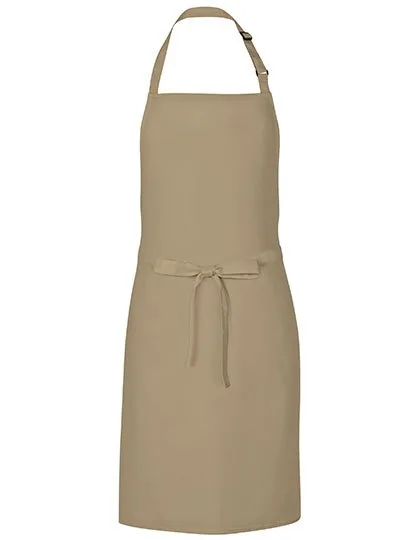 Link Kitchen Wear Latzschürze aus Twill mit Nackenschlaufe, Khaki (ca. Pantone 7503) 72 x 85 cm, X986