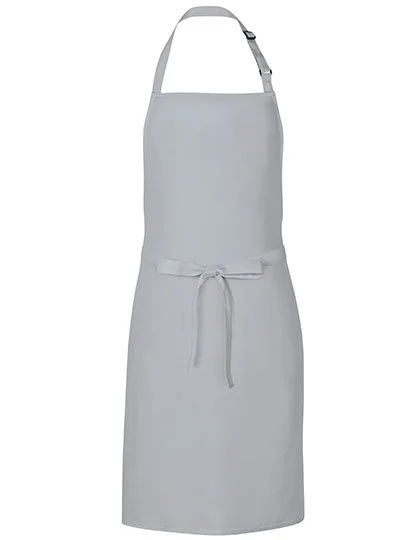 Link Kitchen Wear Latzschürze aus Twill mit Nackenschlaufe, Pale Grey (Silver) (ca. Pantone 428) 72 x 85 cm, X986
