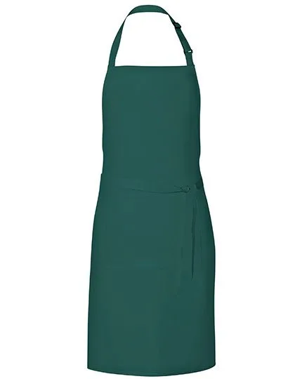 Link Kitchen Wear Latzschürze mit verstellbarer Nackenschlaufe, Bottle Green (ca. Pantone 560) 72 x 85 cm, X987