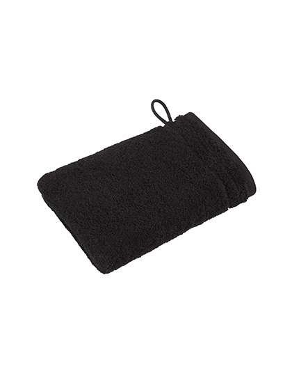 Vossen Calypso Waschhandschuh mit Bordüre, Flanell 22 x 16 cm, XF209W