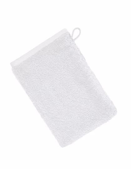 Vossen Guanto da bagno in Cotone Low Twist, White 22 x 16 cm, XF250W