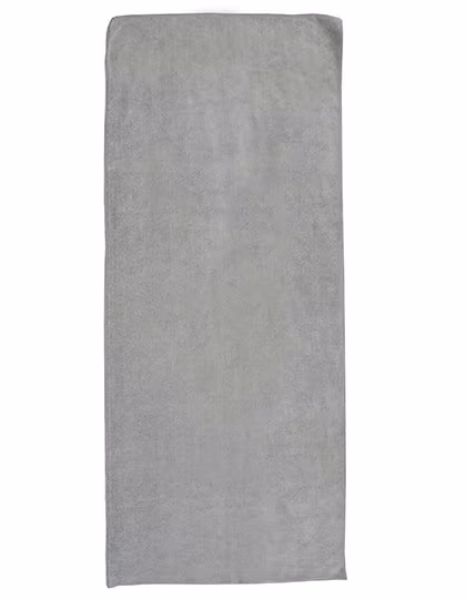 L-merch Microfaser Sporthandtuch mit Anti-Rutsch-Noppen, Grey 175 x 65 cm, XF300