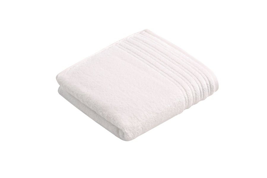 Vossen Fairtrade Bio-Baumwolle Asciugamano da doccia 67x140 cm, White 67 x 140 cm, XF9024D