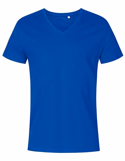 X.O by Promodoro V-Ausschnitt Kurzarm T-Shirt Baumwolle, Azur Blue S, XO1425
