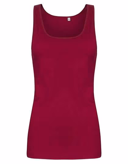 X.O by Promodoro Sleeveless Women's Crew Neck Tank Top made of Cotton, Berry S, XO1451