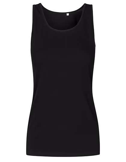 X.O by Promodoro Sleeveless Women's Crew Neck Tank Top made of Cotton, Black XS, XO1451