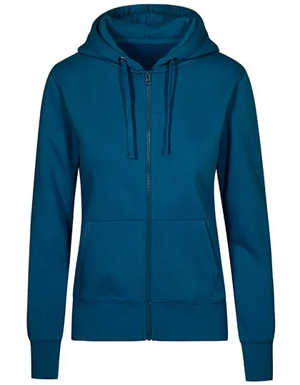 X.O by Promodoro Zip-Hoodie mit tailliertem Schnitt für Damen, Petrol XL, XO1751