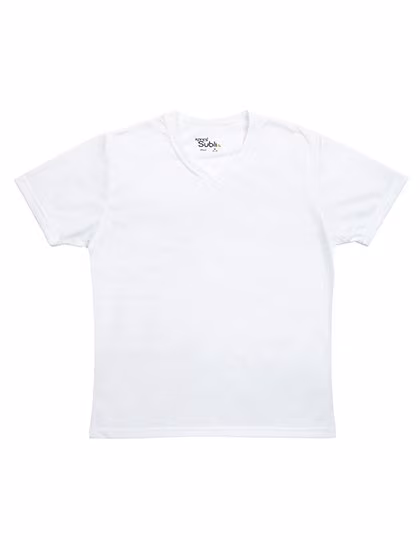 Xpres T-Shirt Col V Régulateur d'Humidité, White M (12-14), XP522