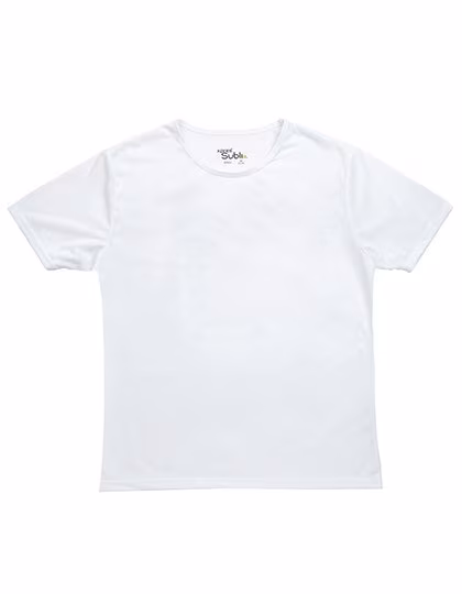 Xpres T-Shirt per sublimazione con girocollo, White M (12-14), XP523