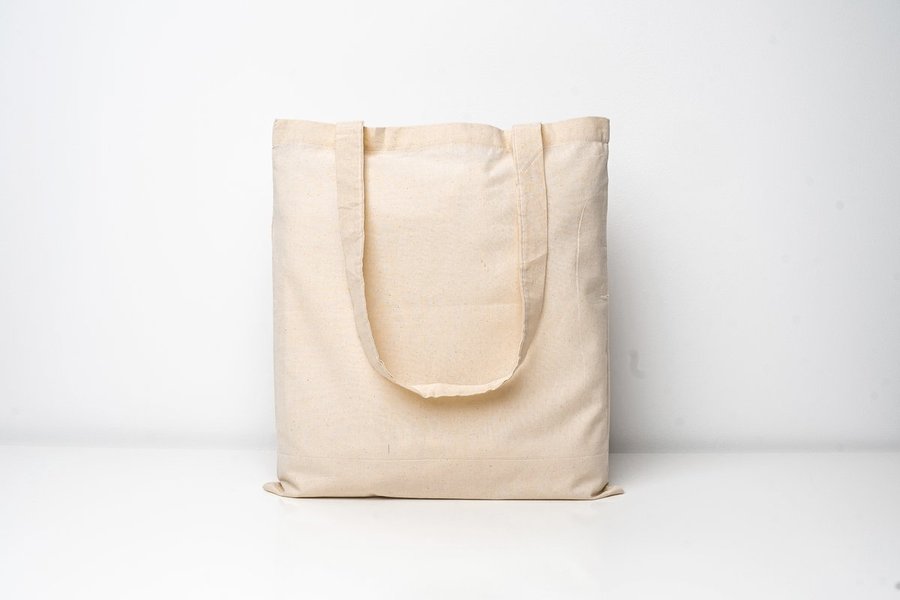Printwear Cotton Bag PREMIUM with Long Handles, Natural ca. 38 x 42 cm, XT004