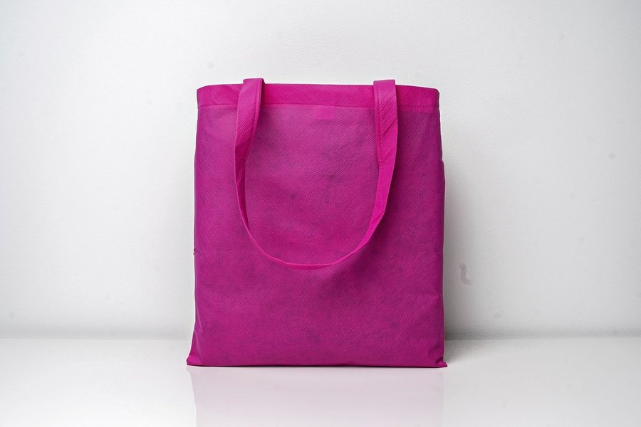 Printwear PP-Tasche mit langen Tragehenkeln, Black ca. 38 x 42 cm, XT015