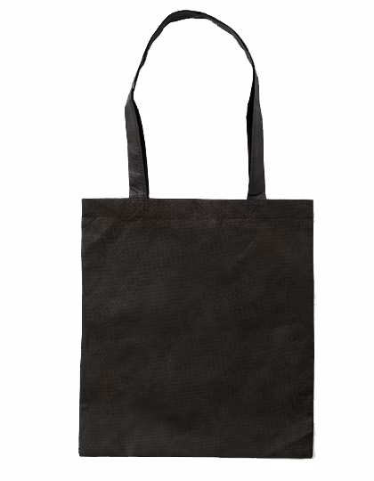 Printwear Borsa PP con manici lunghi, Black ca. 38 x 42 cm, XT015