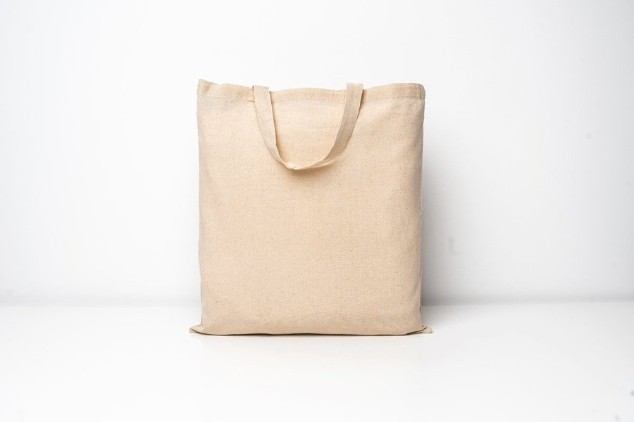 Printwear Baumwolltasche BASIC mit kurzen Henkeln, Natural ca. 38 x 42 cm, XT100