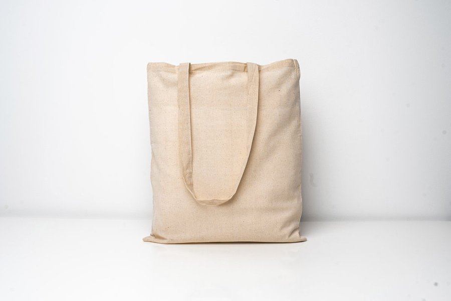 Printwear Sac en coton BASIC avec anses longues, Natural ca. 38 x 42 cm, XT104