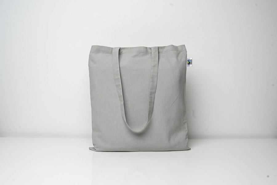 Printwear Fairtrade Baumwolltasche mit langen Henkeln, Natural ca. 38 x 42 cm, XT600N