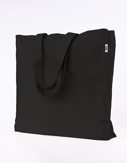 Printwear Fairtrade Organic Cotton Oversize Bag, Black 49 x 50 cm, XT630