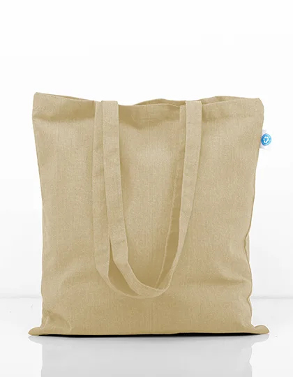 Printwear Recycled Cotton Bag with Long Handles, Natural ca. 38 x 42 cm, XT650