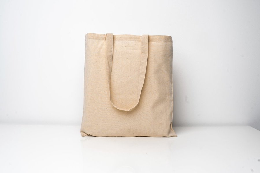 Printwear Borsa in cotone con manici lunghi, Natural ca. 38 x 42 cm, XT800